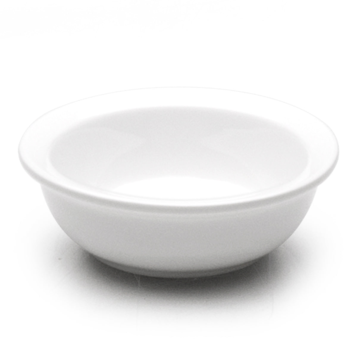 3.25"D x 1"H Round Sauce Dish, White Ceramic