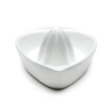 8" Citrus Juicer Rimmer Plate, White Ceramic