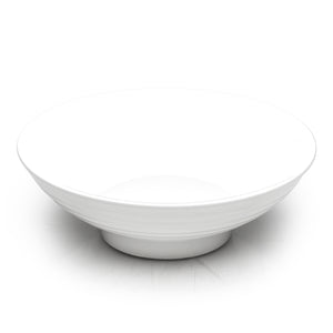 10 1/2" Round Noodle Bowl, White Ceramic