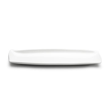 14"x3-3/4" Rectangular Plate, White Ceramic
