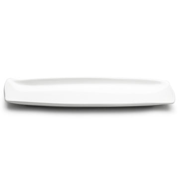 16"X4-1/4" Rectangular Plate, White Ceramic