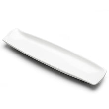 16″ × 4¼″ White Ceramic Rectangular Plate