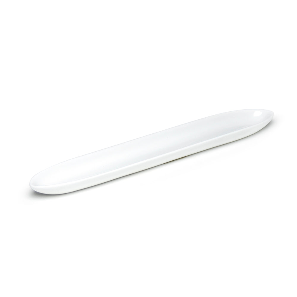 12"x2" Oval Plate, White Ceramic