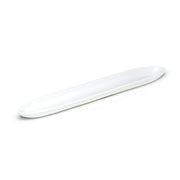12"x2" Oval Plate, White Ceramic