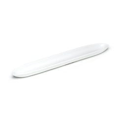12"x2" Oval Plate, White Ceramic