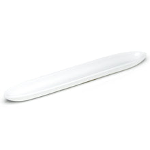 14⅛″ × 2″ White Ceramic Oval Plate
