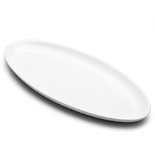 22¾″ × 10″ White Ceramic Oval Serving Platter
