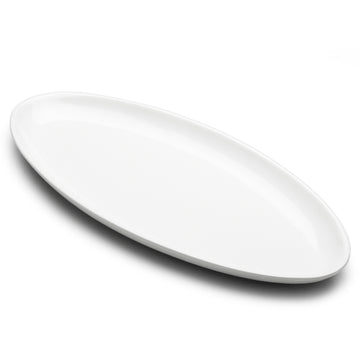 22-3/4"x10" Oval Plate, White Ceramic