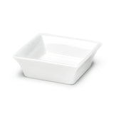 3-3/4" Square Sauce Bowl, White Ceramic