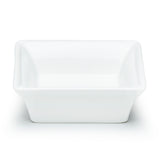5-1/8" Square Bowl, White Ceramic
