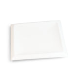 7-1/2" Square Plate, White Ceramic