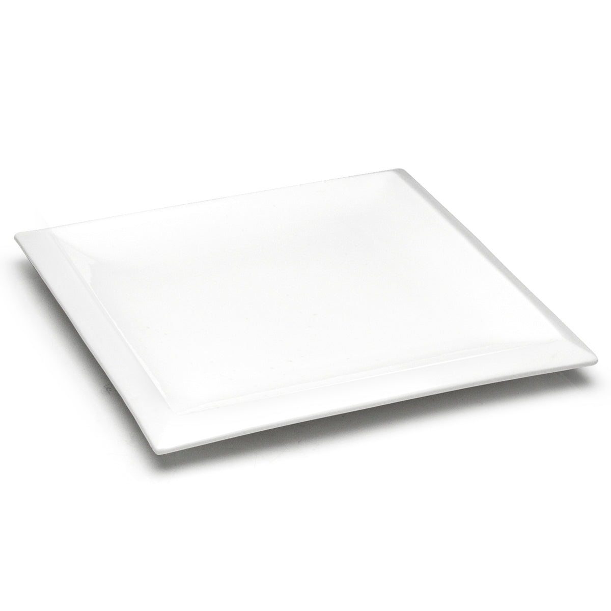 13-7/8" Square Plate, White Ceramic