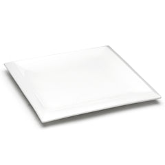 13-7/8" Square Plate, White Ceramic