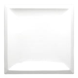 13-7/8" Square Plate, White Ceramic