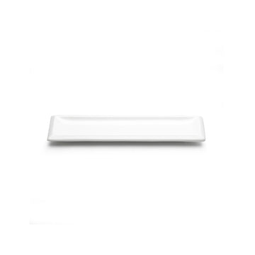 12"X3-1/4" Rectangular Plate, White Ceramic