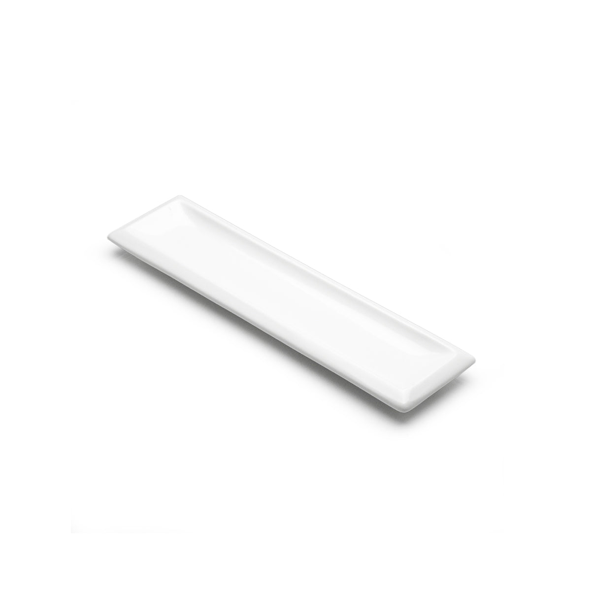 12"X3-1/4" Rectangular Plate, White Ceramic