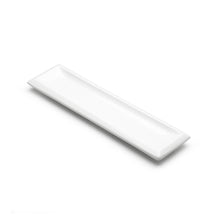 14¼″ × 3¾″ White Ceramic Rectangular Sushi Plate