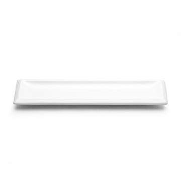 16"x4-1/4" Rectangular Plate, White Ceramic