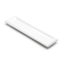 16″ × 4¼″ White Ceramic Rectangular Sushi Plate