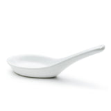 5" Soup Spoon, White Ceramic