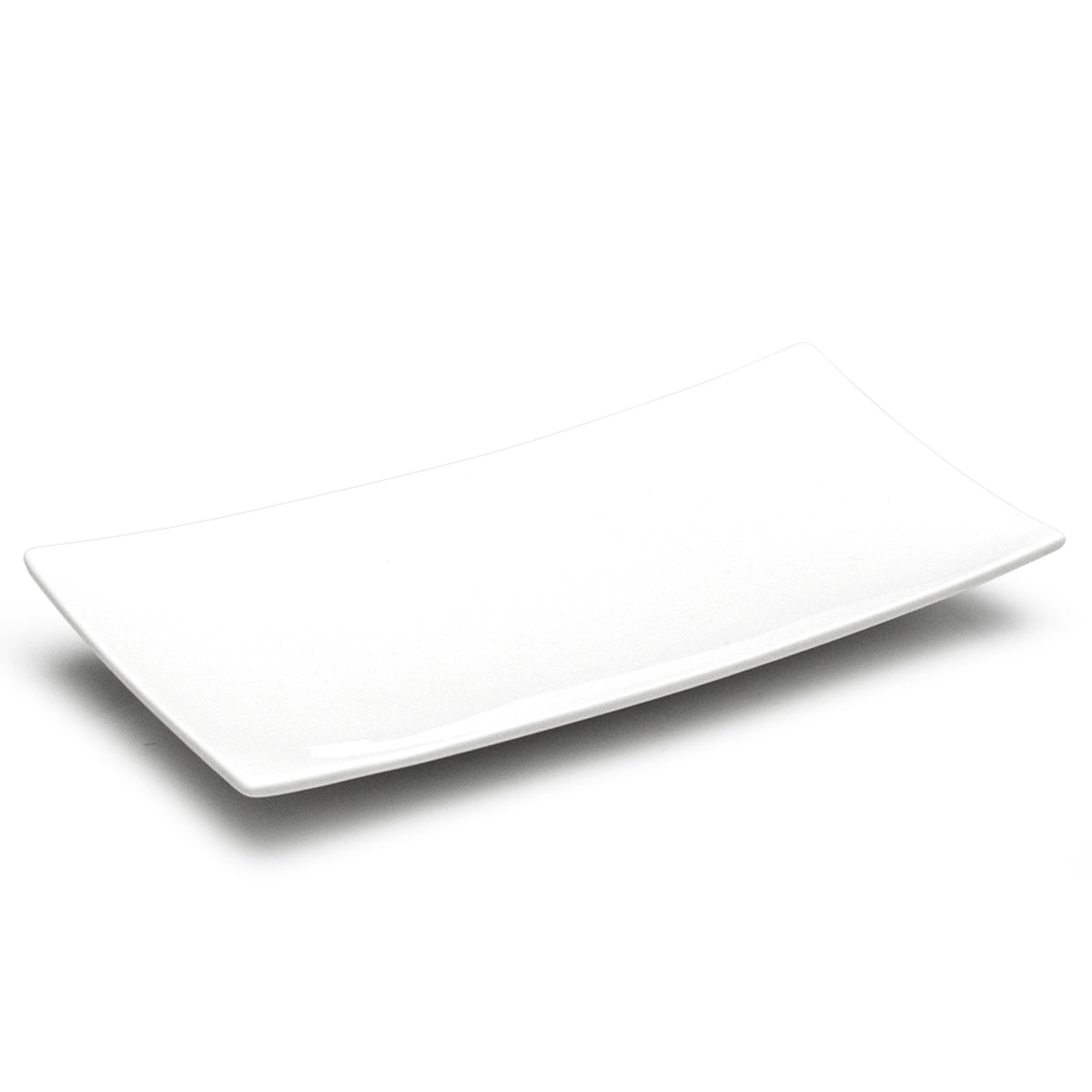 10-3/4"x5-1/2" Rectangular Plate, White Ceramic