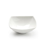 5-3/8"x1-3/4"H  Square Bowl, White Ceramic