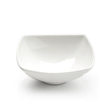 7-1/4" Square Bowl, White Ceramic