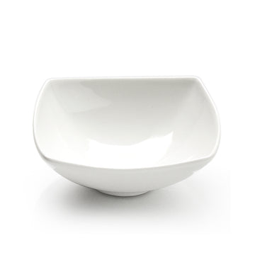 9-5/8" Square Bowl, White Ceramic