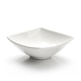9-5/8" Square Bowl, White Ceramic