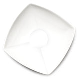 11-1/2" Square Bowl, White Ceramic