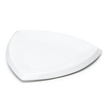 15″ White Ceramic Triangular Platter