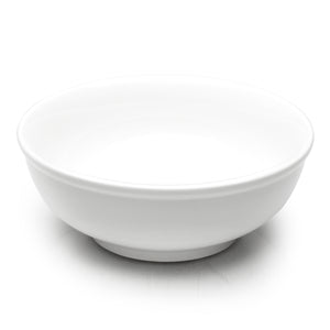 8-5/8"x3-1/4" Round Noodle Bowl, White Ceramic