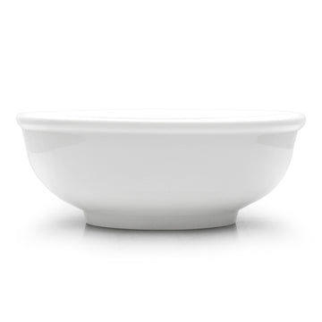 8-5/8"x3-1/4" Round Noodle Bowl, White Ceramic