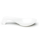 4" Soup Spoon, White Ceramic