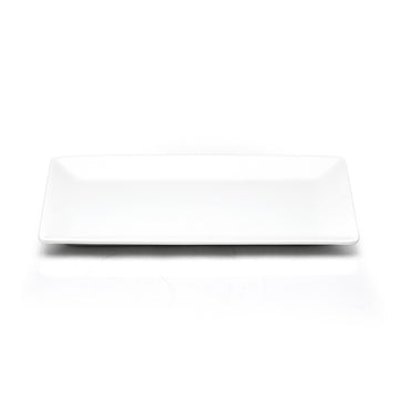 13"x8-1/2" Rectangular Platter, White Ceramic