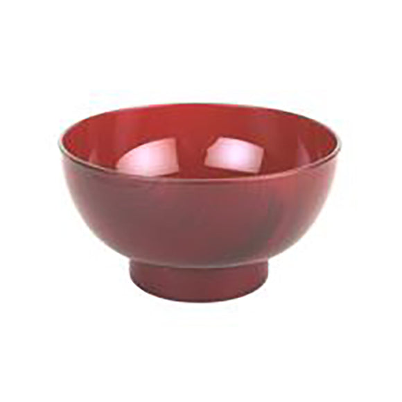 Lacquer Miso Soup Bowl, Red