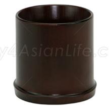 Plastic Sake Cup Brown Bamboo 1.3