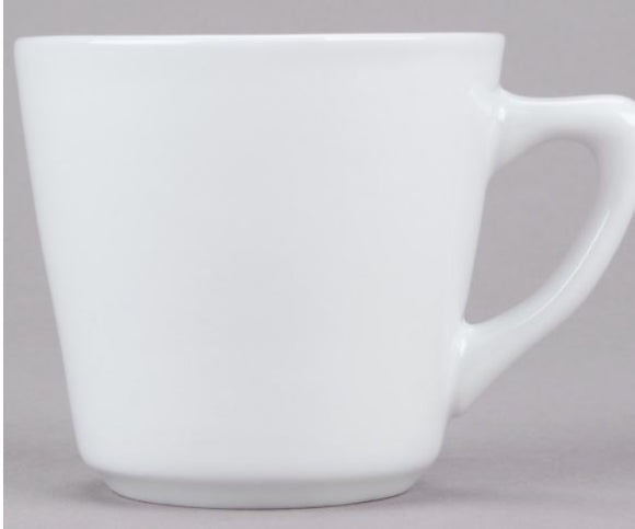 Tall Cup Coffee 7-1/2oz. Pocelain White