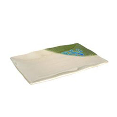 Melamine Rectangular Plate 11-3/8"x7-1/4", Green