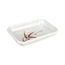 Melamine Rectangular Sauce Dish 3-5/8"x2-1/2", Autumn Grass