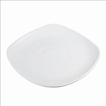 Melamine Square Plate Lg 13-3/4", White