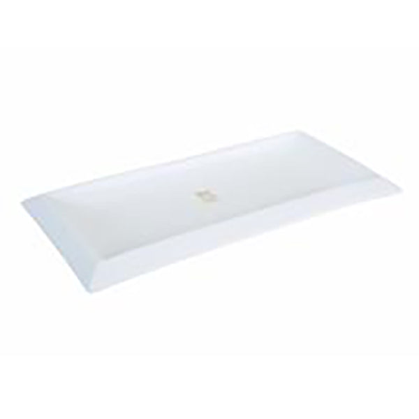 11-3/4"x5-1/2" Rectangular Plate, White Ceramic