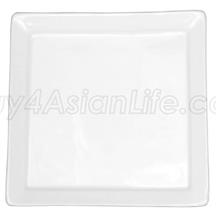 5.25" Square Plate, White Ceramic