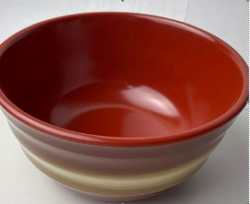 Melamine Round Bowl 6-3/4", Red/Yellow