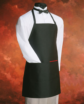 Apron w/ 2 Pocket, Neck Strap 28"x30" Black