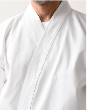 Sushi Chef Coat, Happy coat White Cotton -(L)