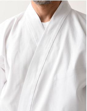 Sushi Chef Coat, Happy coat White Cotton -(LL)