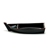 Lacquer Sushi Boat  11-1/2"X5-1/2"X1-1/2"
