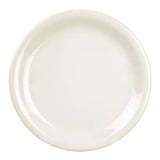 10½″ Ivory Melamine Narrow-Rim Round Dinner Plate