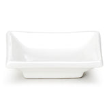 3-7/8"x2-3/8" Rectangular Sauce Dish, White Ceramic